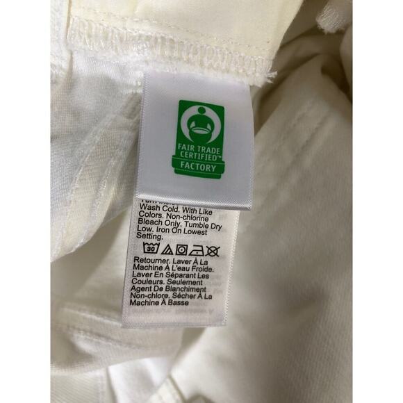 J. Crew Wide Leg Crop Jeans  All-Day Stretch High Rise Seashell White NWT 32 - Picture 9 of 14